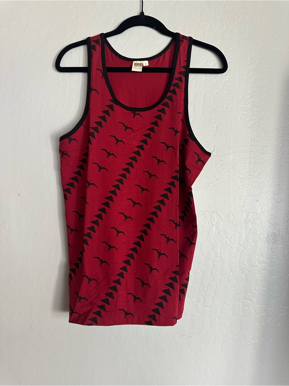 Red Printed Tank Top - Unbranded